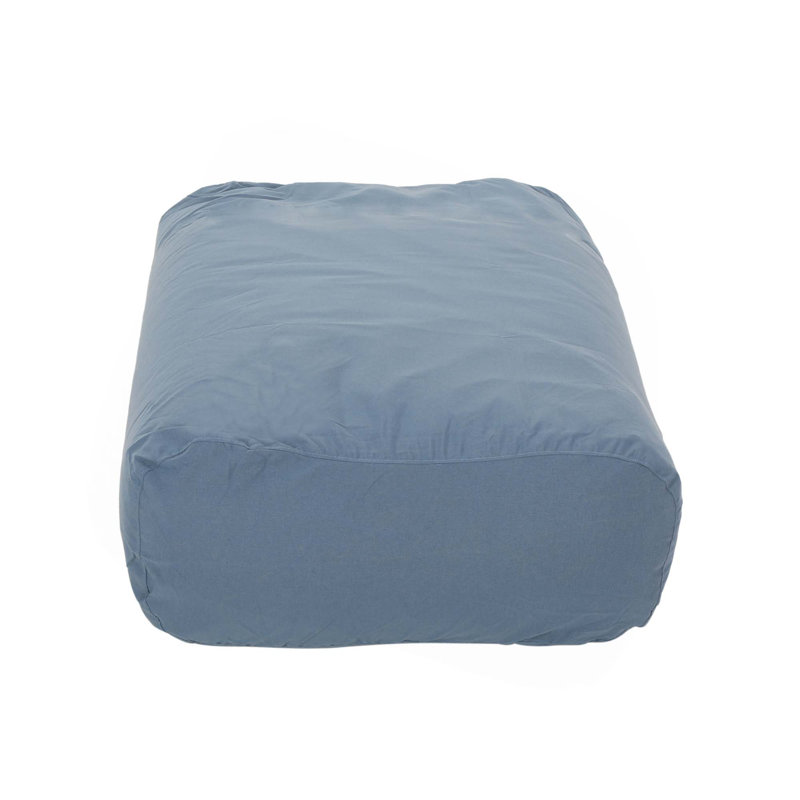 Fauteuil à billes résistant à l'eau, Tissu imperméable bleu uni