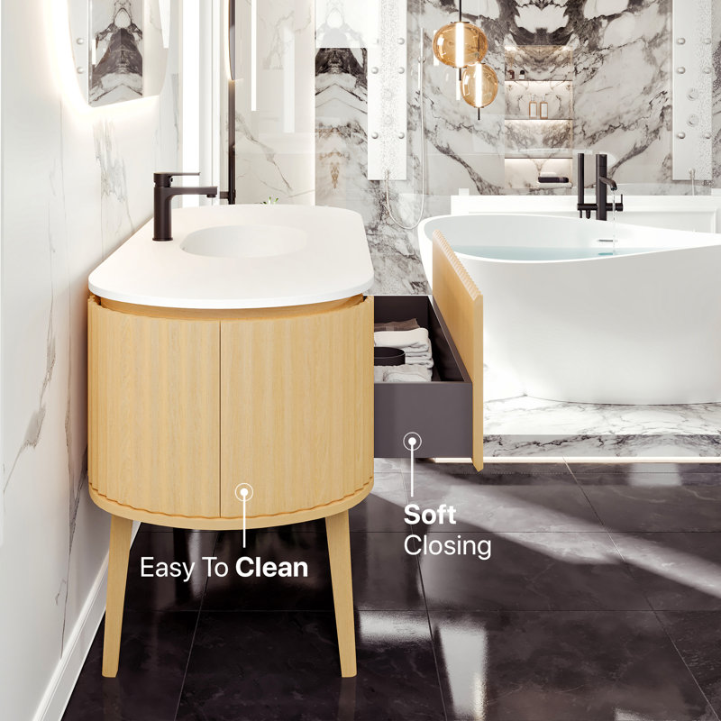 Meuble-lavabo simple 64 po avec plateau Haven
