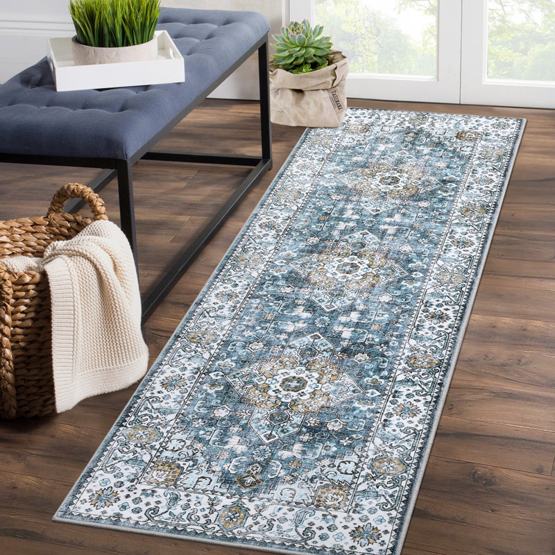 Senai Washable Oriental Indoor Rug, Runner 2' x 6'