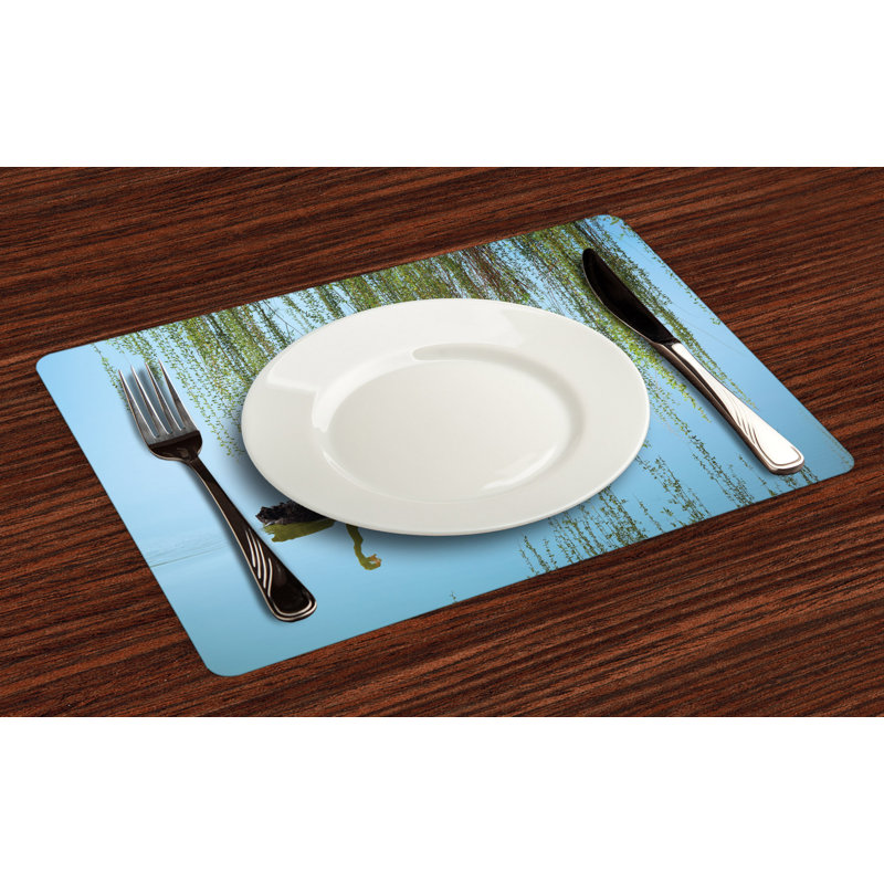 Polyester Floral Rectangle Placemat