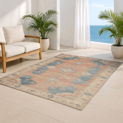 Tapis d'intérieur et d'extérieur surteint beige