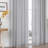 Wulfram Cotton Blend Textured Semi-Sheer Back Tab/Rod Pocket Curtain Pair-119992055-119992010
