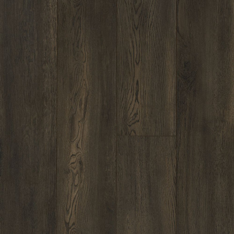 Parquet stratifié en chêne 8 po x 48 po x 11,6 mm Voyager, Nuit foncé