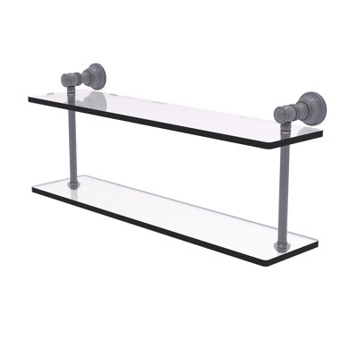 Freyja 2 Piece Glass Tiered Shelf