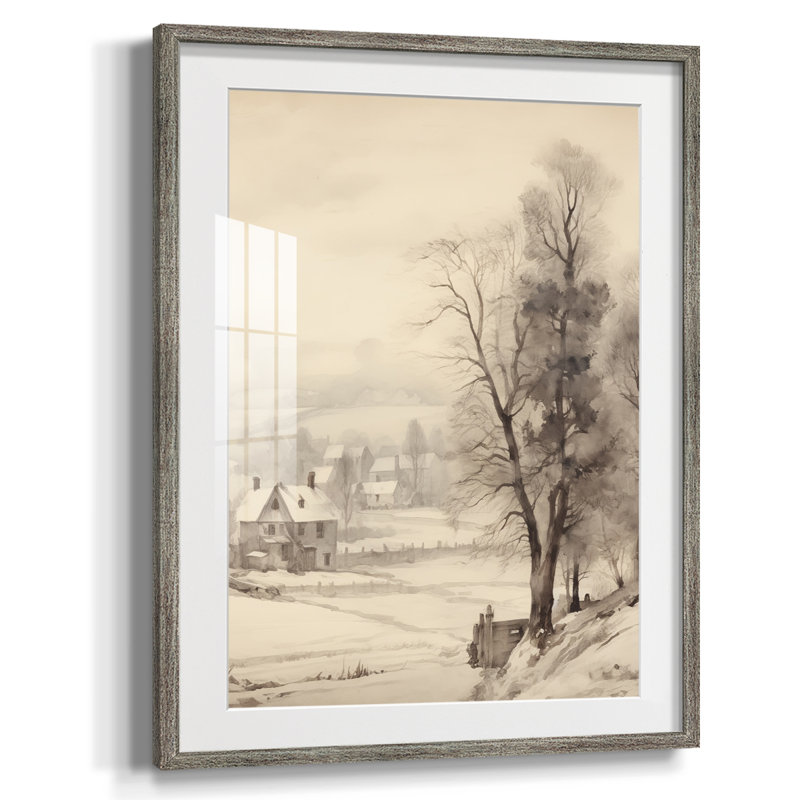 Vintage Landscape XVI -Framed Print