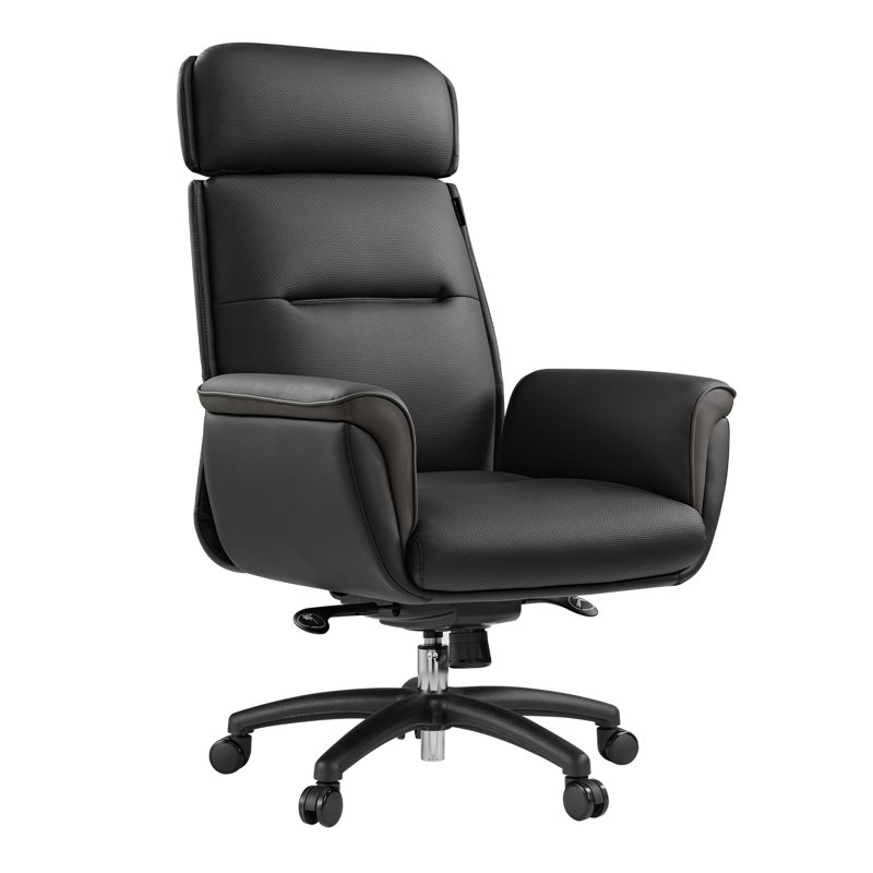 Eureka Executive Chair with Headrest, Black