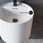 Monaco 18" Round Wall-Mount Bathroom Sink