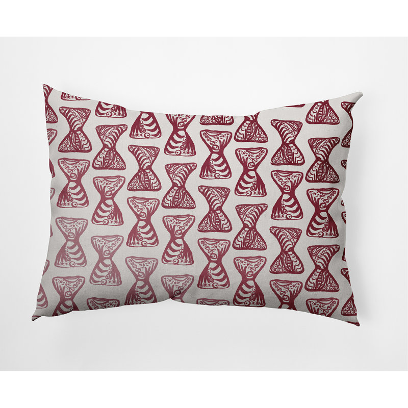 Housse de coussin carrée/insert, Marron, Géométrique 2