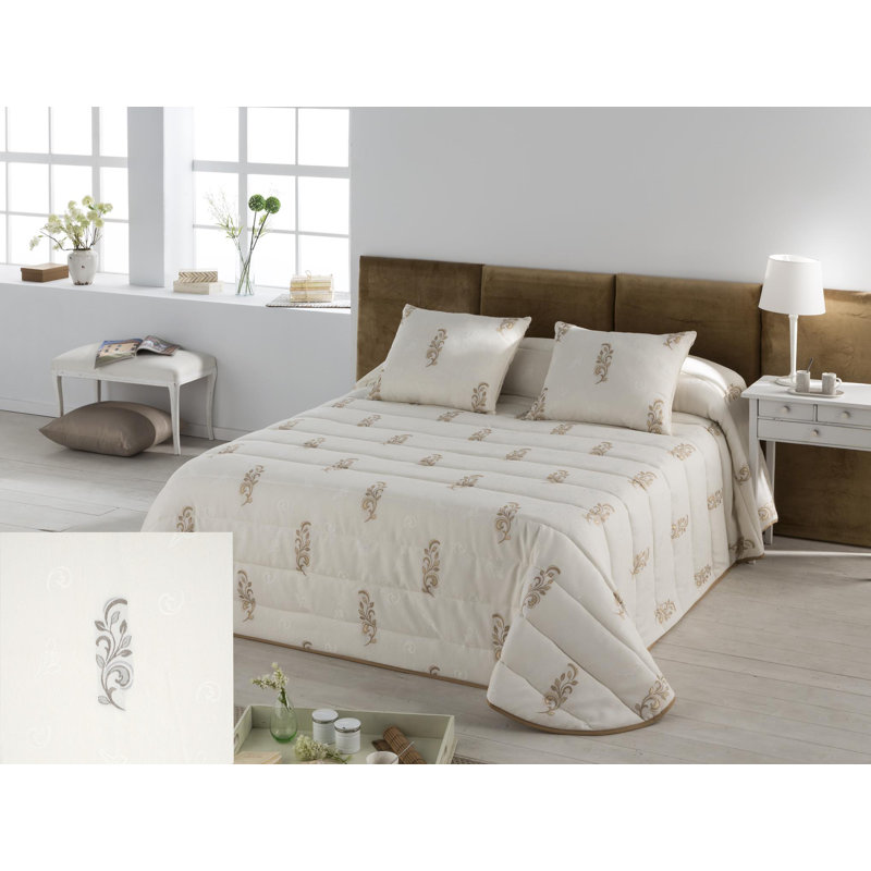 Floral Bedding, Pearl, 235cm W x 270cm L