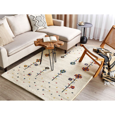 Trilby Floral Wool Hand Woven Area Rug