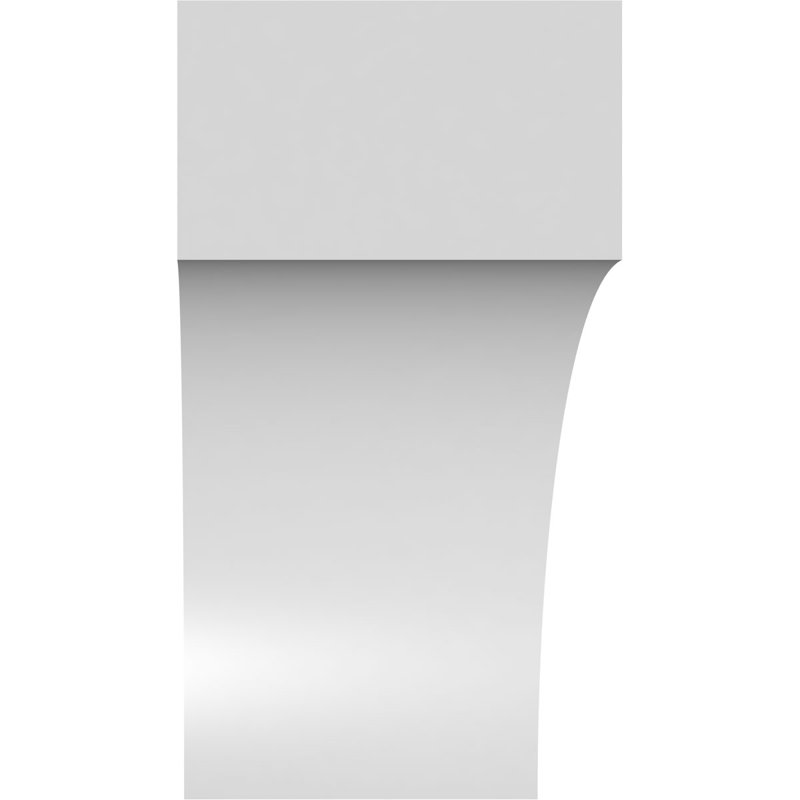 Attelle de genou en PVC de qualité architecturale 5 po x P 10 po x H 10 po Westlake, H 10 po x l 5 po x P 10 po