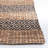 Lexi-Amelia Natural Fiber Flat Weave Jute/Cotton Striped Rug in Black/Natural-137717606
