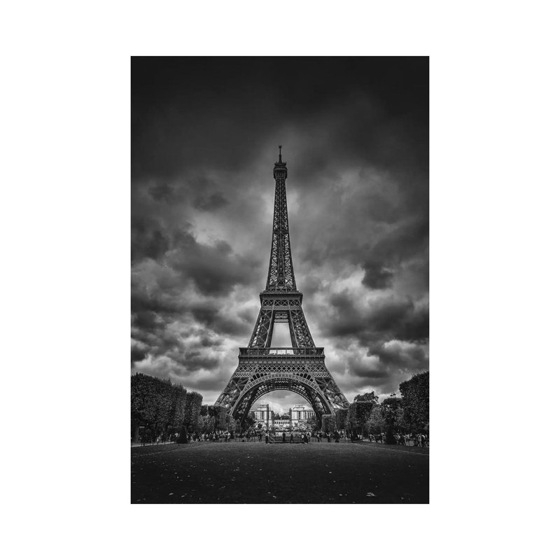 Eiffel by Juan Pablo de Miguel - 1 Piece Wall Art on Canvas, 30.48cm H x 20.32cm W x 1.9cm D, Wrapped Canvas