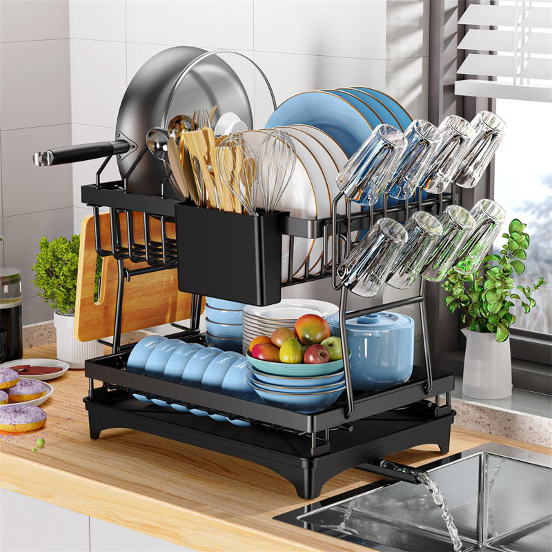Delphin Adjustable Two Tier Dish Rack