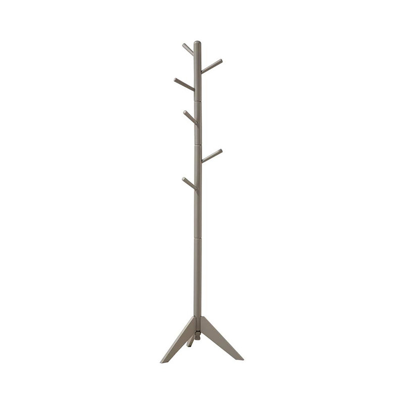 6-Hook Coat Rack, Gray