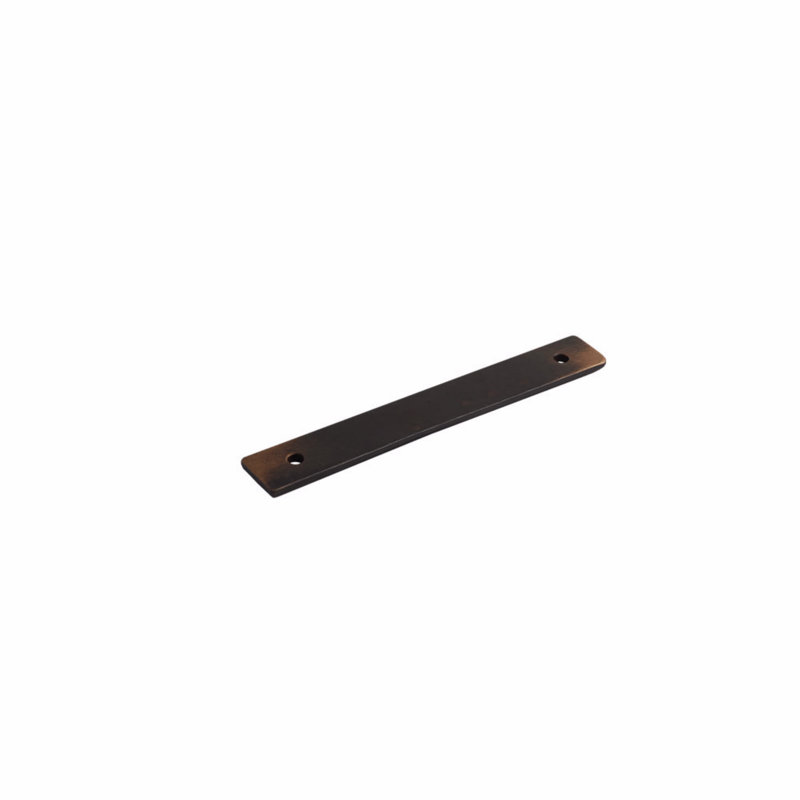Schaub Vinci Backplate for Cabinet/Drawer Pull, 5" H x 0.75" W, Antique Bronze