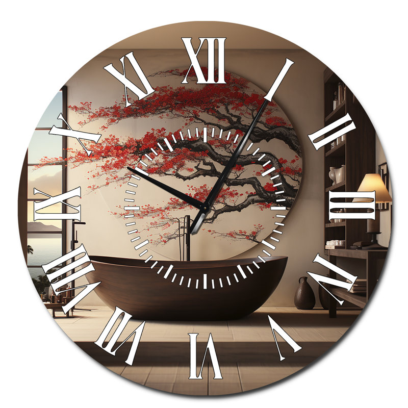 Horloge murale pour salle de bain, Surdimensionné