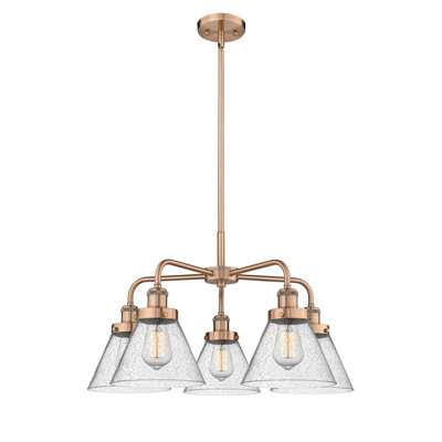 Lustre suspendu 5 lumières Cone
