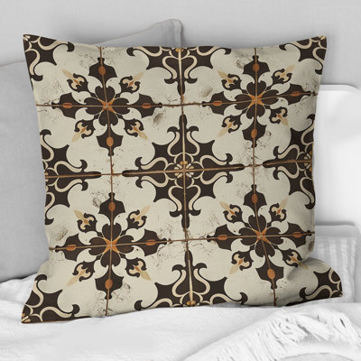 Coussin rustique brun avec charme élégant rustique