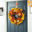 Couronne en plastique 24 po Dahlia