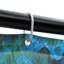Rideau de douche simple Earline + crochets