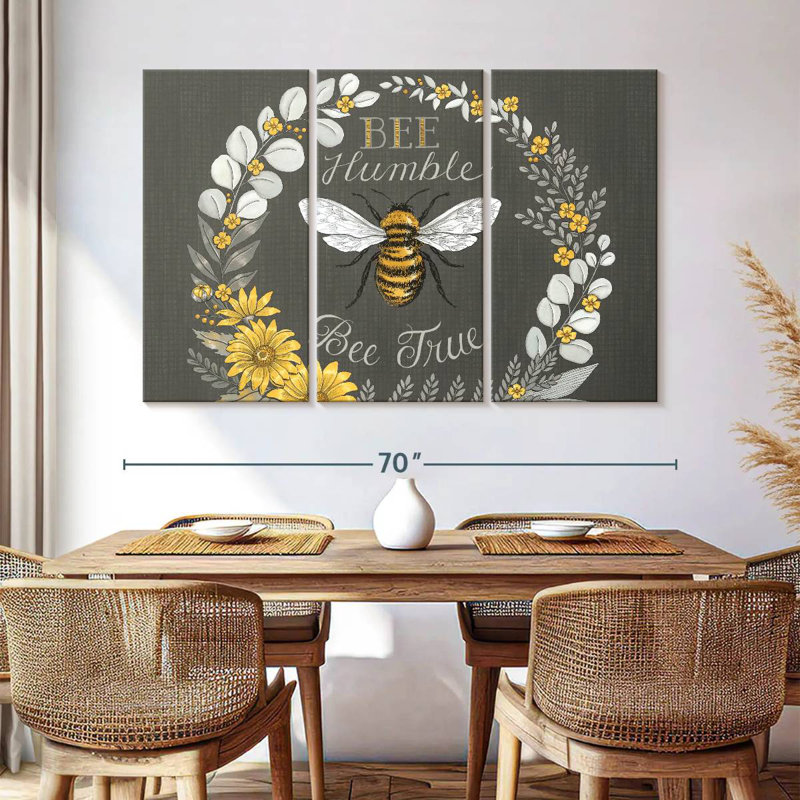 Bee Humble Bee True, 36" H x 57" W