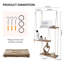 Tablettes suspendues Boho