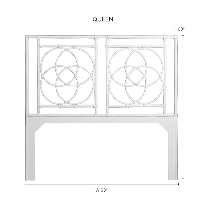 Emilia Standard Bed, Queen, White