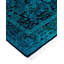 Tapis unique noir / bleu sarcelle / vert 3 pi 2 po x 5 pi Overyed