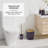 Complete 11 Piece Bathroom Accessory Set with Bamboo Accents, Trash Can, Toilet Brush & 5 Shower Caddies Included-124010464