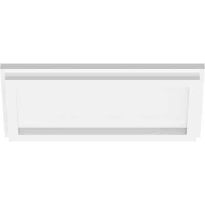 10"W x 5"H x 3 1/2"C x 1"P Rectangle Architectural Grade PVC Contemporary Ceiling Medallion