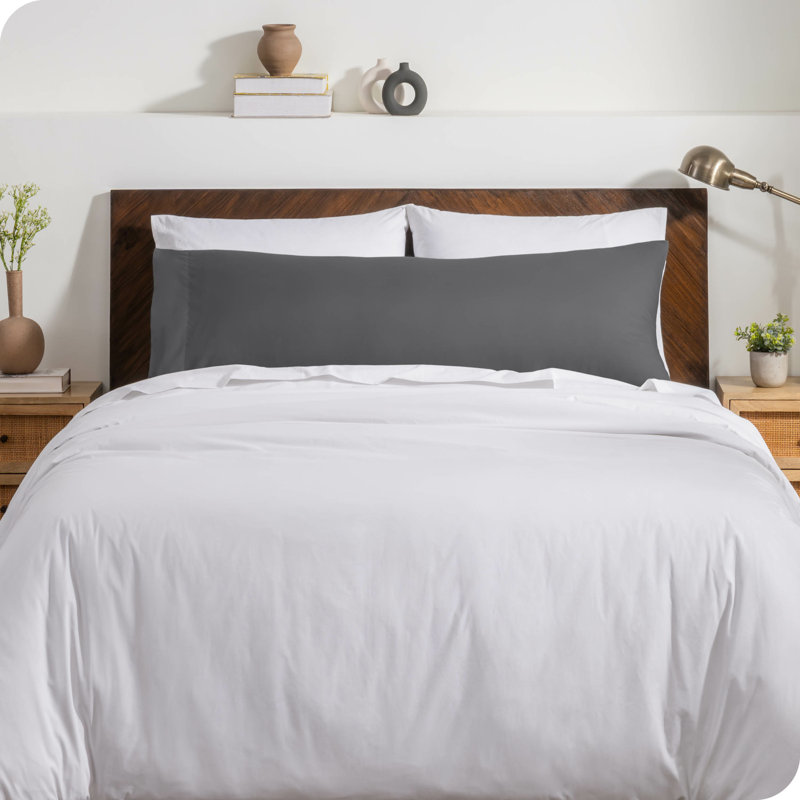 Fermeture de l'enveloppe du coussin en microfibre, gris