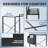 Desk and Chair Set: L-Shaped Computer Desk and Mesh Office Chair-288992183