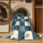 Machine Washable Checkered Green Area Rug-673138022