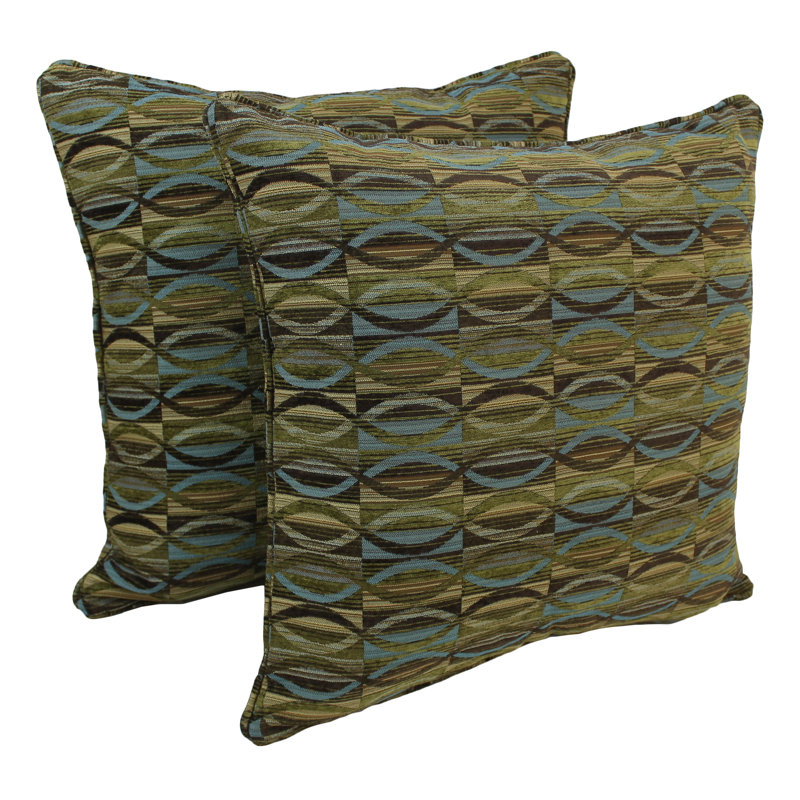 Amalfi Geometric Chenille Reversible Throw Pillow