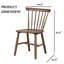 Dossier de chaise de salle à manger-24325761