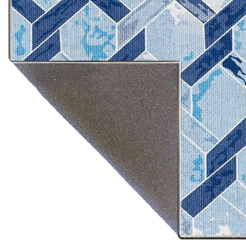 Tapis en coton Deonte, Tapis de couloir 3 pi 11 po x 9 pi 10 po