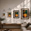 Golden Orange Botanical - Print-1989516745-1989516744