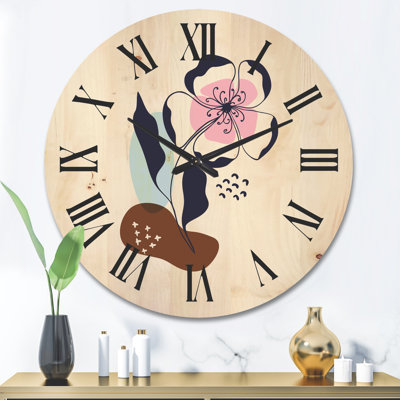 Horloge murale abstraite