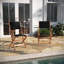 Chaise de patio pliante en acacia Zane