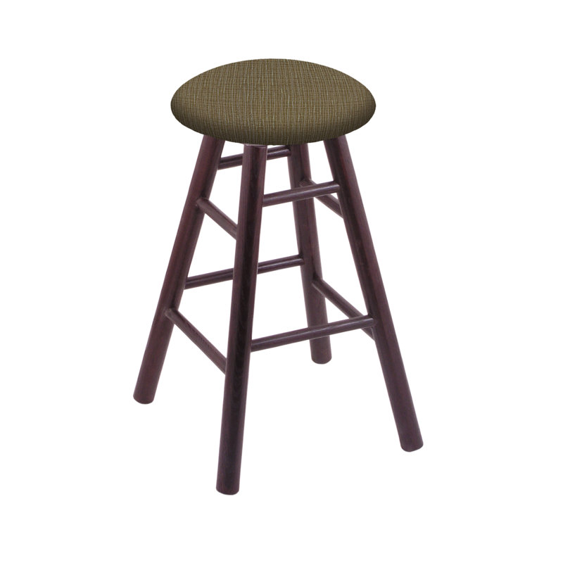 Tabouret de bar 24 po pivotante, Chêne cerisier foncé, Liège graphique, Tabouret de comptoir (siège d'une hauteur de 24 p