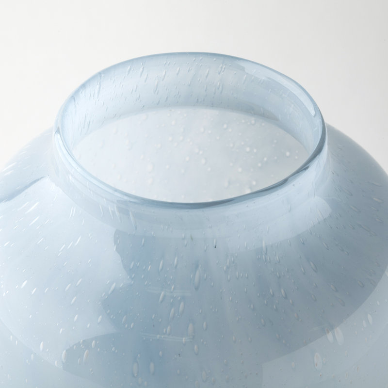 Defranco Glass Table Vase, 13" H x 6" W x 6" D