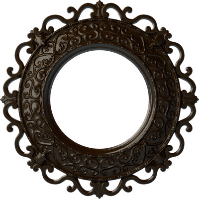 Endurathane Orrington Ceiling Medallion, 13 1/4"OD x 6 5/8"ID x 1 1/8"P (Fits Canopies up to 6 5/8"), Hand-Painted Bronze Finish