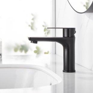 Robinet de salle de bain monocorps à poignée simple