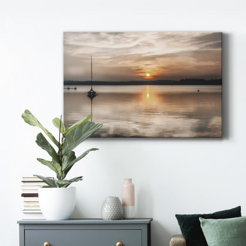 Doux coucher de soleil - Photographie sur toile tendue, H 48 po x l 32 po x P 1 po