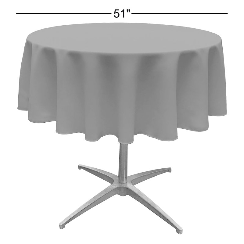 Solid Color Round Tablecloth - Basics by Wayfair™, Hunter Green, 51" Round