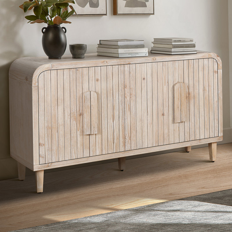 Buffet 59 po 59 po Farmhouse, Blanc antique
