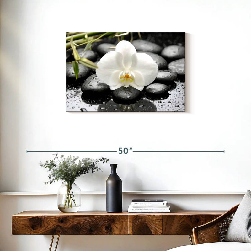 Harnek White Orchid, 20" H x 30" W