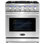 Cosmo 30 po Collection Haven 4,8 pi³ Cuisinière à gaz avec 5 brûleurs scellés, four à convection, lumières DEL à bouton, acier inoxydable