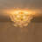 Wynetta 3 - Light Textured Glass Bubble Semi Flush Mount